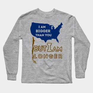 Bigger and longer, a comparison of countries Long Sleeve T-Shirt